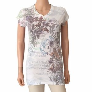 NWOT American twist pattern tee shirt